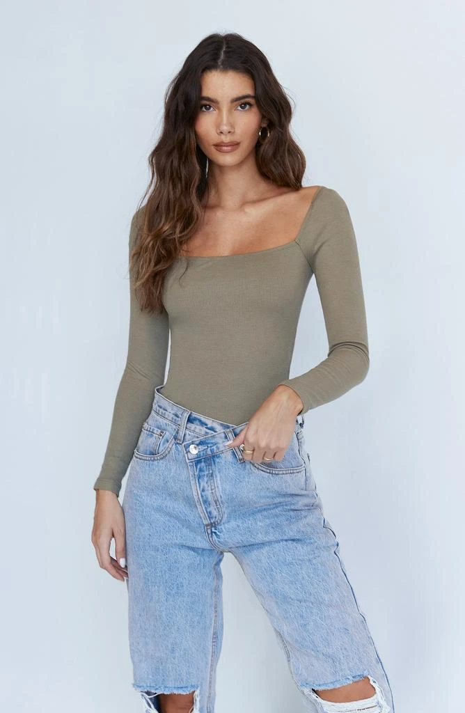 Princess Polly Long Sleeve Rib Bodysuit 5