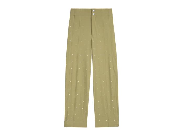 Maje Pantalon baggy clouté