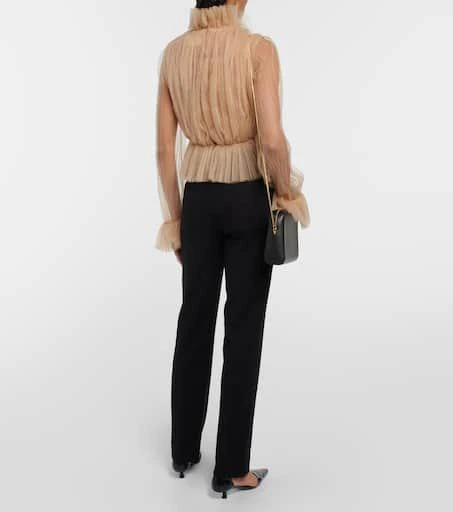 Khaite Tulle-trimmed top 3