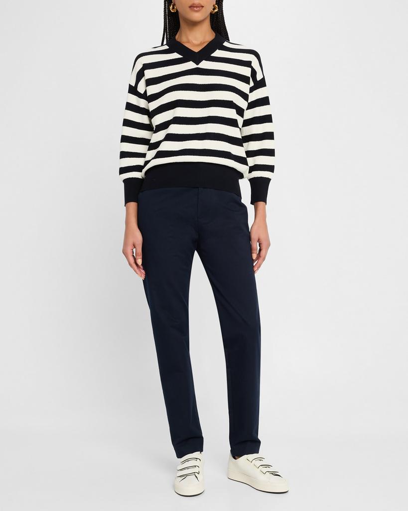 Marella Soldino Striped 3/4-Sleeve Sweater