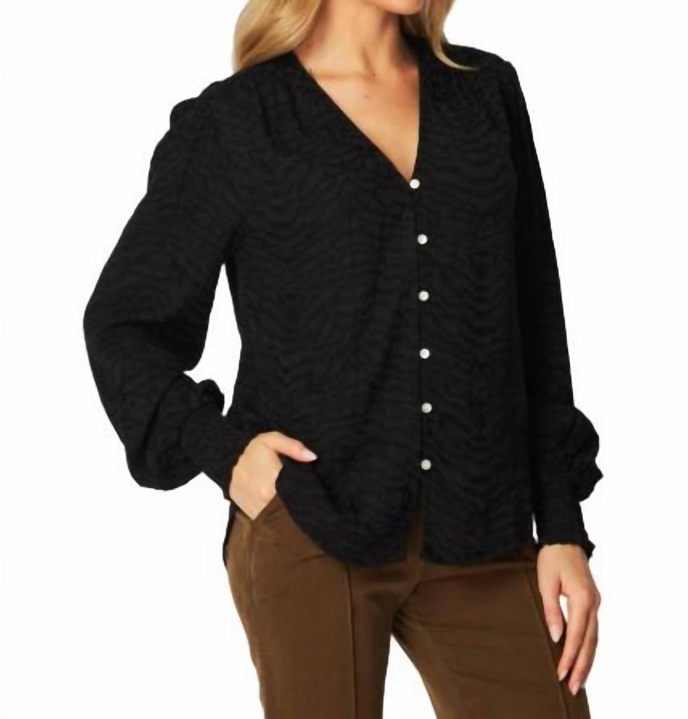 Bella Dahl Bella Dahl - Smocked Cuff Button Down