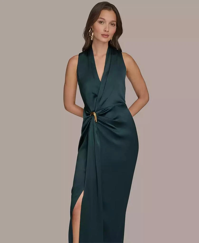 Donna Karan Halter Ruched Gown 3