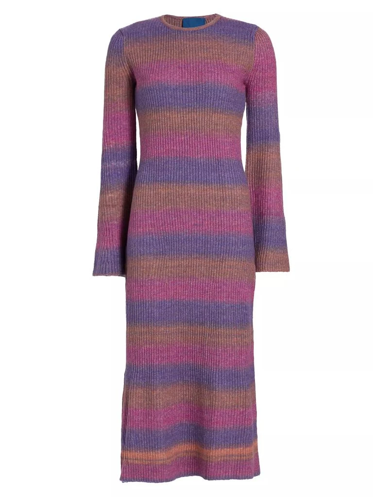 Simon Miller Axon Rib-Knit Midi-Dress 1