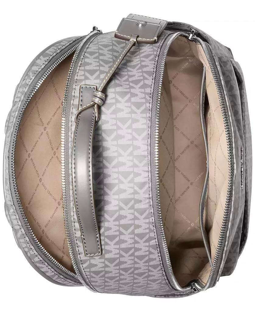 Michael Kors Tan and Gray Backpack with Signature Style Shop Michael Michael Kors Tanner Medium Signature Logo  main image 3