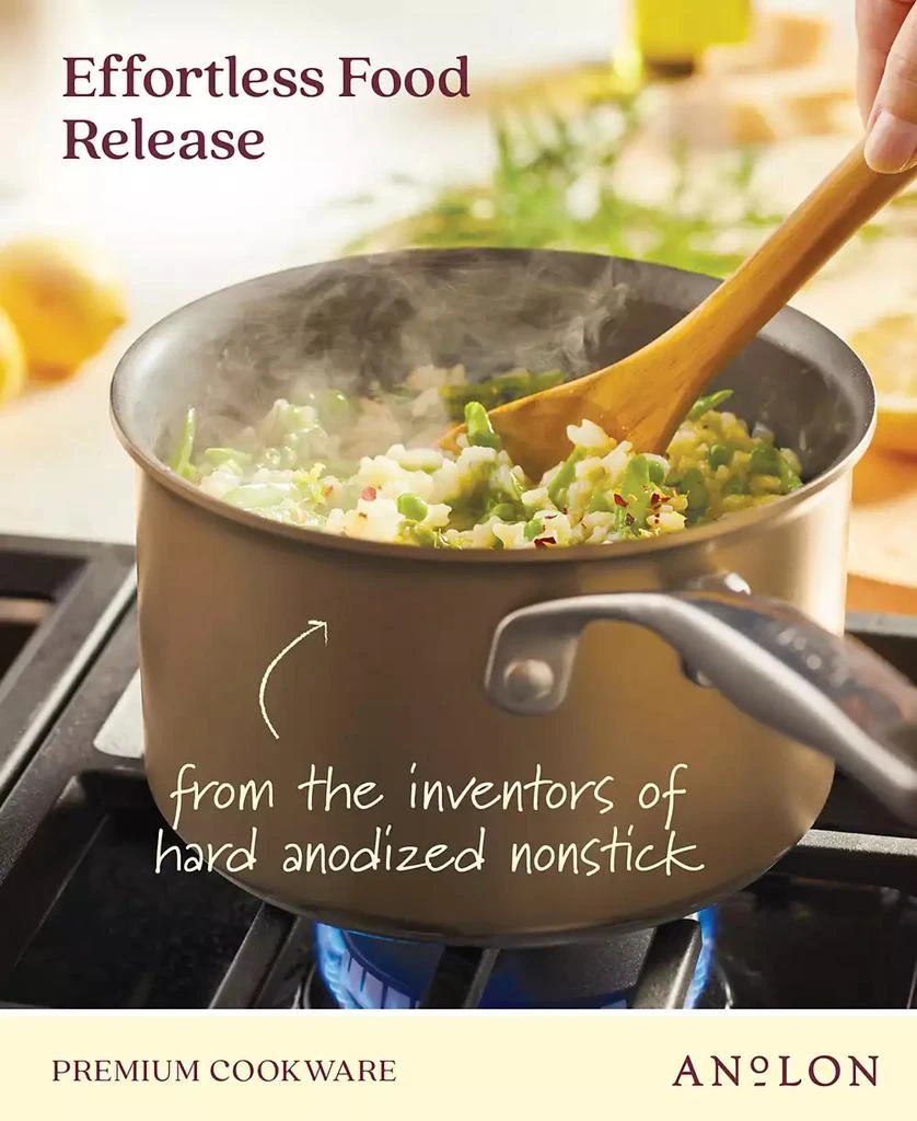 Anolon Ascend Hard Anodized Aluminum Non-Stick 3-Quart Saucepan with Lid 11