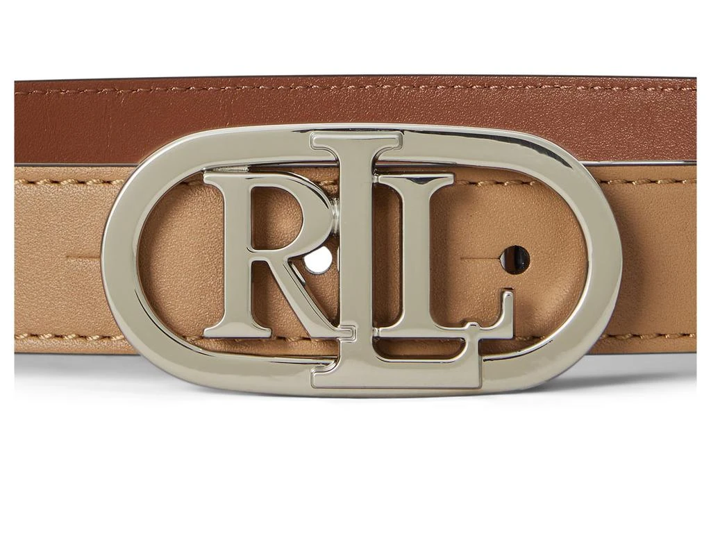 Ralph Lauren Oval-logo Reversible Leather Skinny Belt 3