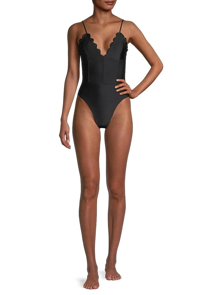 Ramy Brook Mikayla Scalloped One-Piece Swimsuit 2