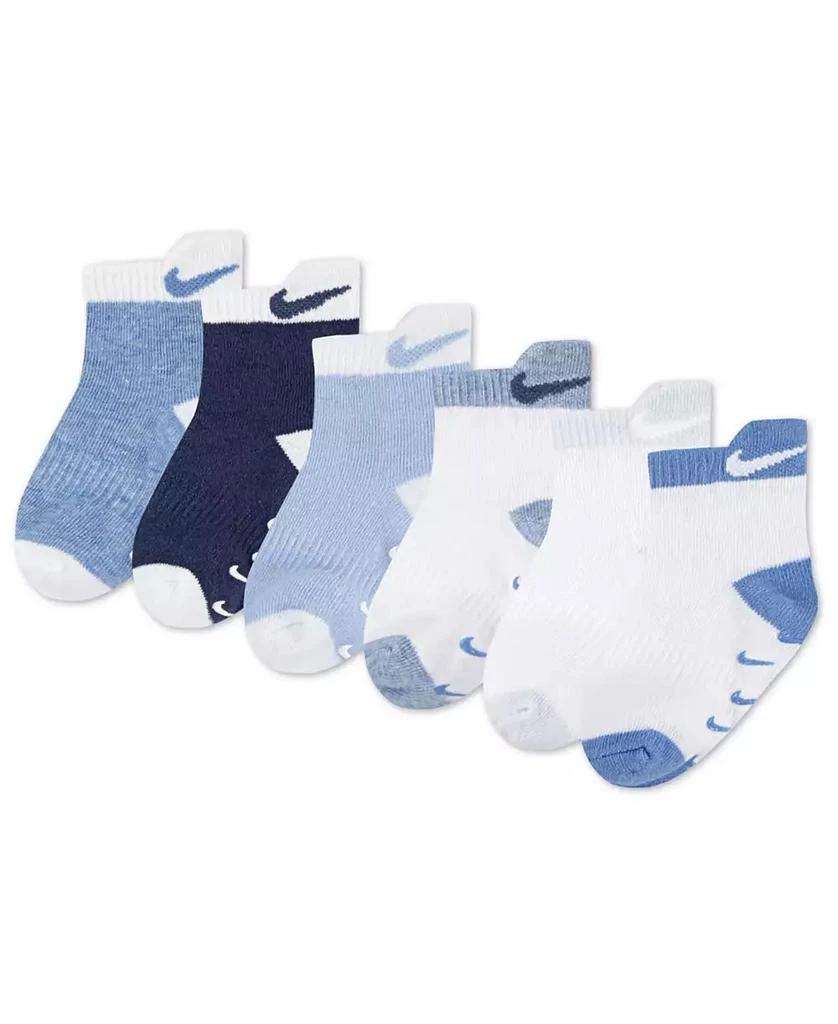 NIKE Baby or Toddler Tab Gripper Socks, Pack of 6 1