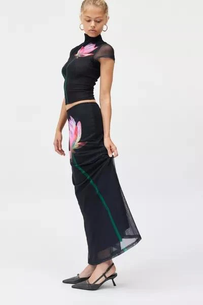 Another Girl Another Girl Digital Flower Crop Top & Maxi Skirt Set 3