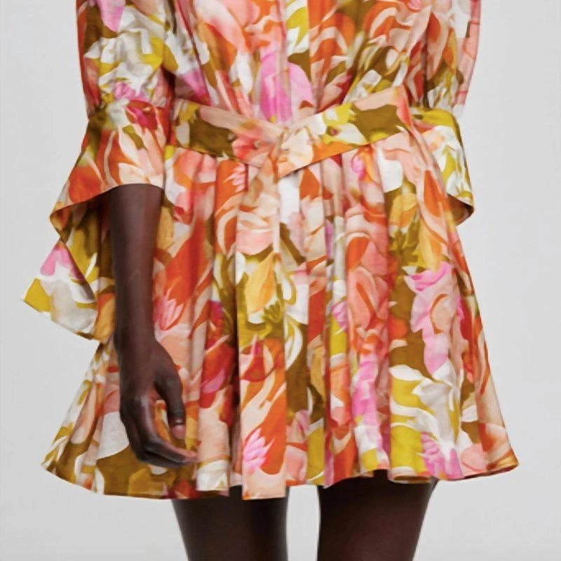 strapless open back dress Acler Hatchford Midi Dress in Honey Gold Metallic main image 1