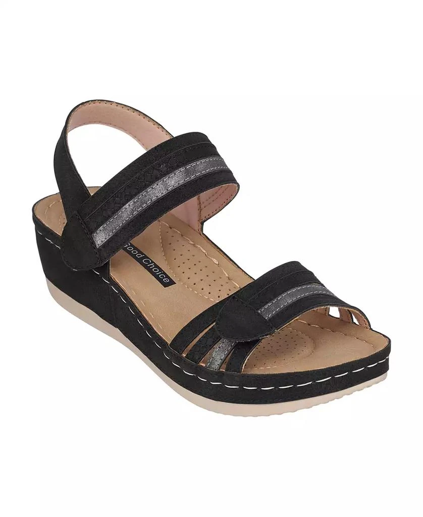 GC Shoes Women's Samar Wedge Sandals 1