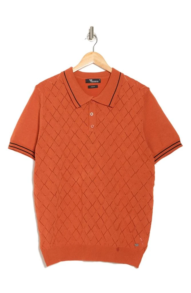 TR Premium Tipped Collar Sweater Knit Polo 3