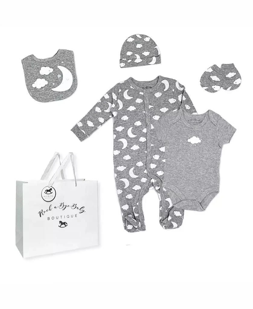 Rock-A-Bye Baby Boutique Baby Boys or Baby Girls Layette Gift Bag Set 1