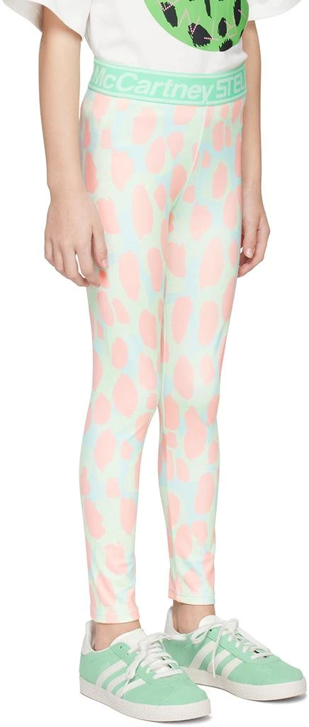 Stella McCartney Kids Blue Camouflage Leggings 2