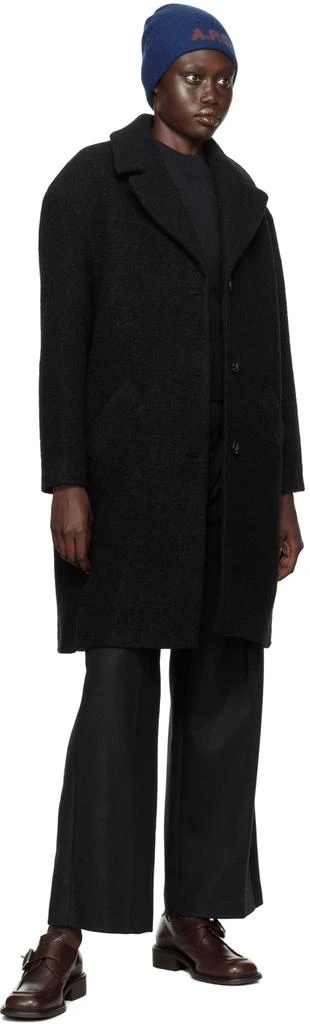 A.P.C. Black Ninon Coat 4