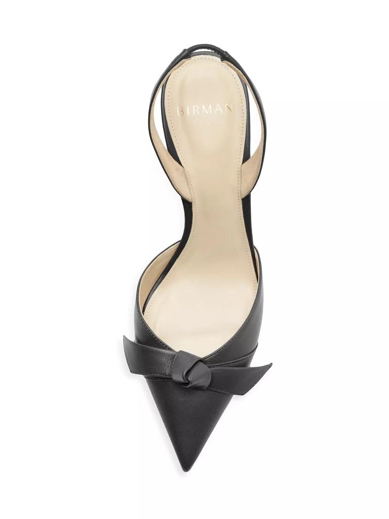 Alexandre Birman Clarita Bell 85MM Leather Slingback Pumps 4