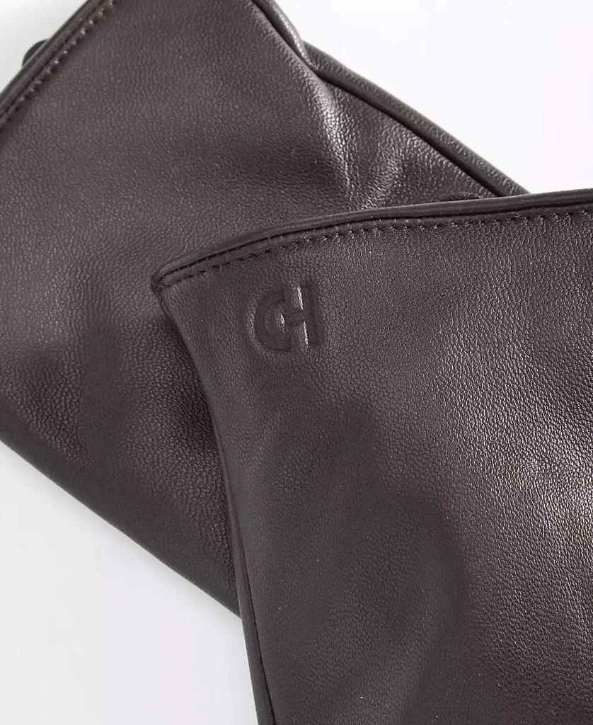 Cole Haan Leather Cashmere Blend Lined Basic Tech Tip Gloves 2