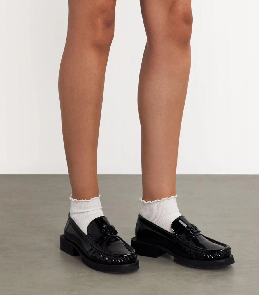 Ganni Butterfly-Logo Loafers 2