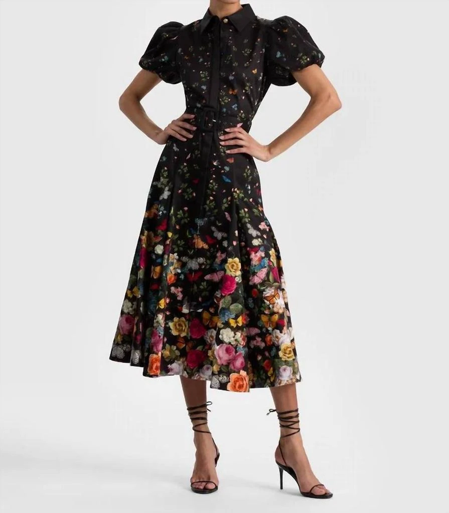strapless open back dress Adrianna Papell Crepe Tie Waist Sheath Dress main image 1
