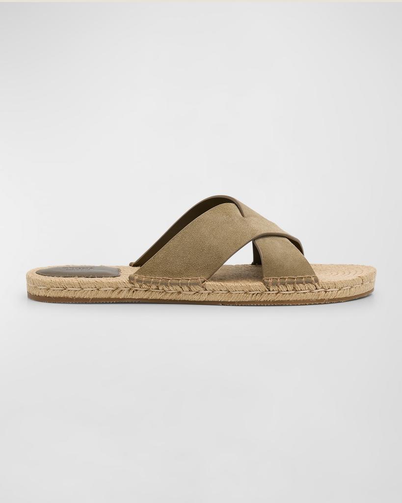 Zegna Men's Panarea Suede Espadrille Sandals