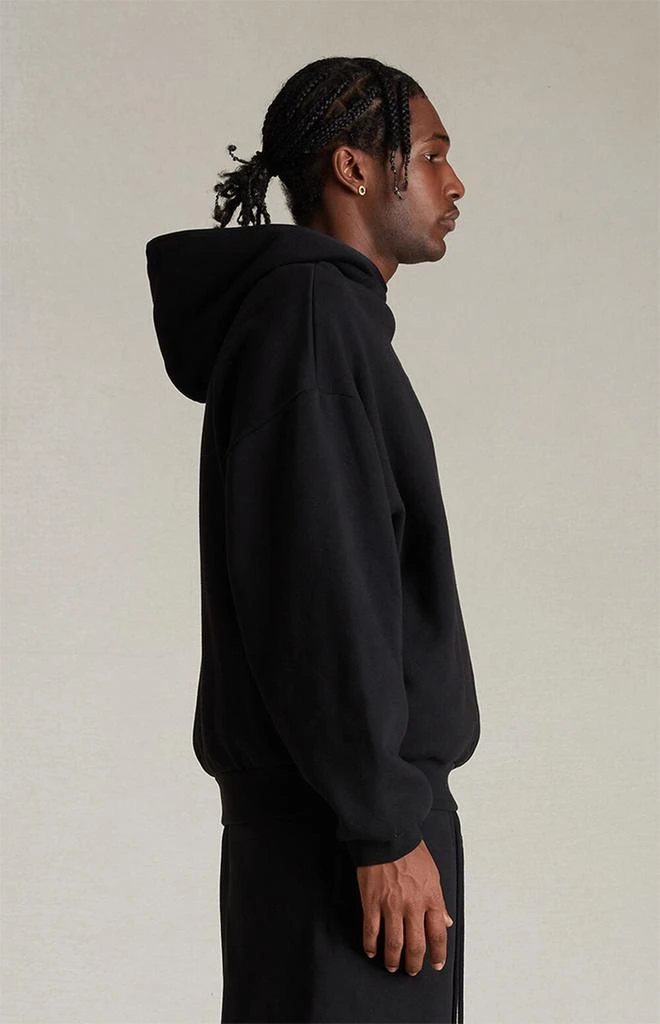 Essentials Jet Black Hoodie 3
