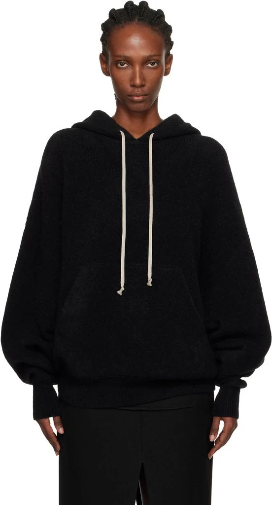 Rick Owens Black Concordians Hun Hoodie 1