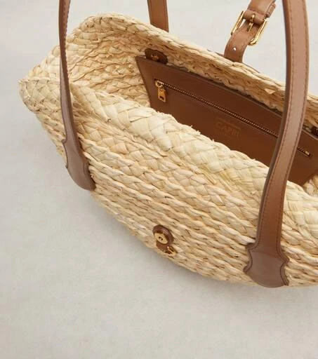 Dolce 
Gabbana Capri Small raffia basket bag 3