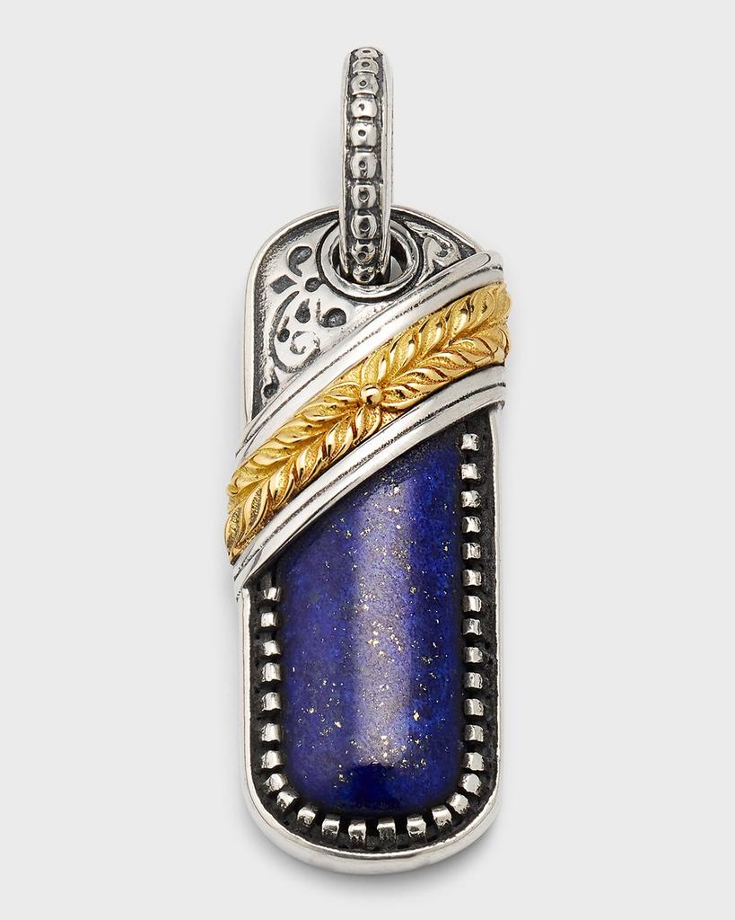 Konstantino Men's Two-Tone Lapis Pendant