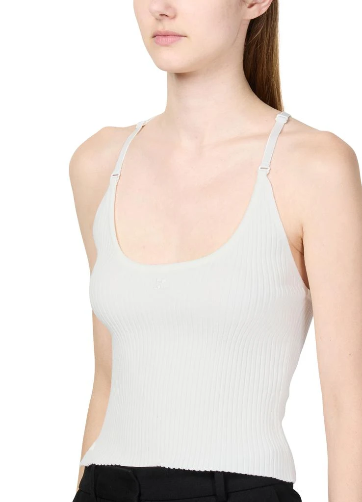 courreges Knitted Scuba vest top 4