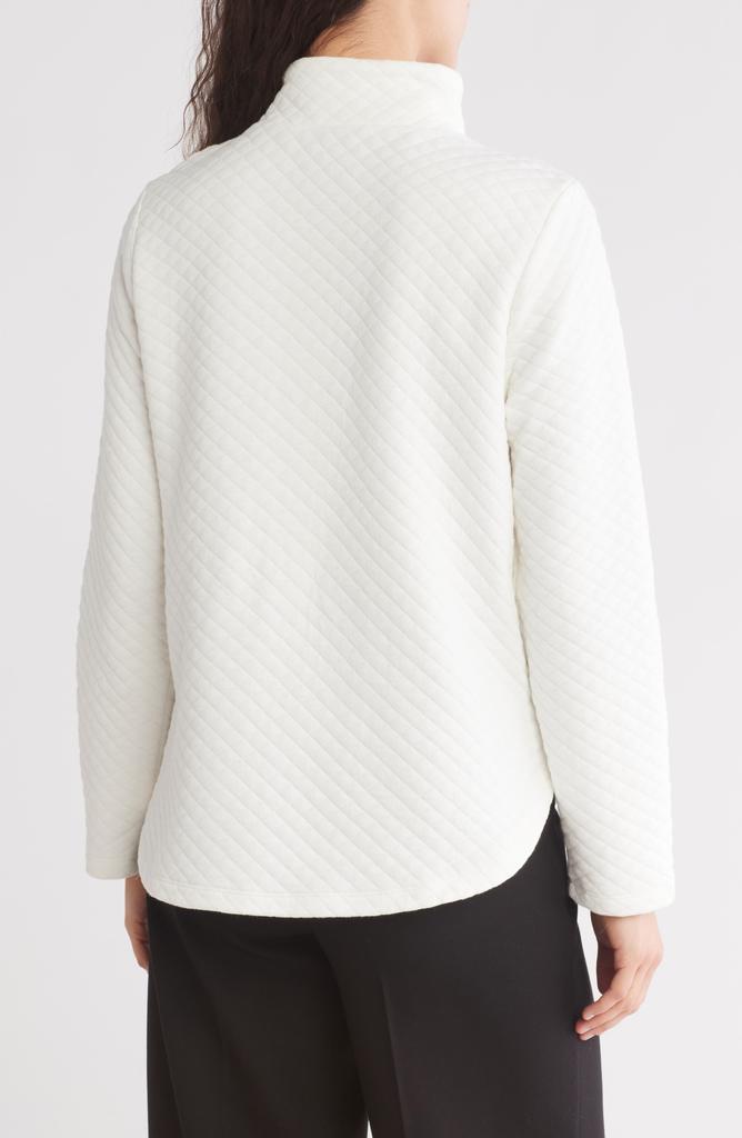 Bobeau Brooklyn Quilted Fleece Pullover