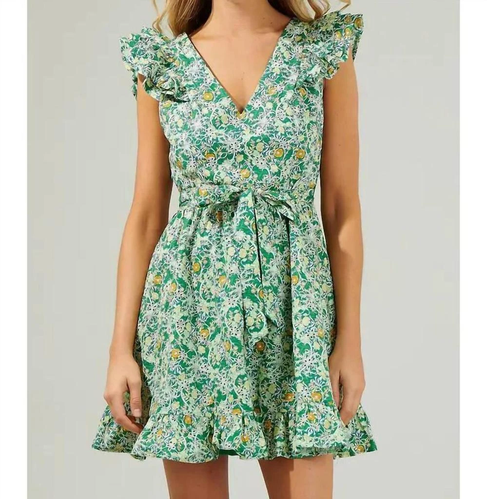Sugarlips Sugarlips - Cassia Floral Aurellia Mini Dress 1