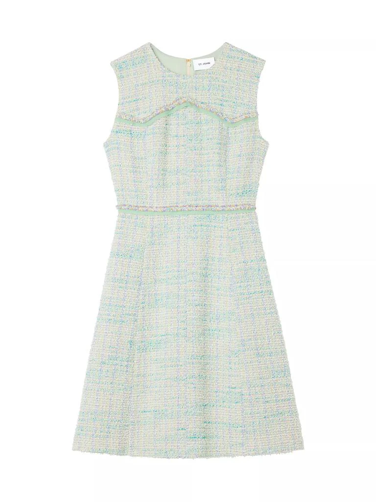 St. John Eyelash Tweed Minidress 1