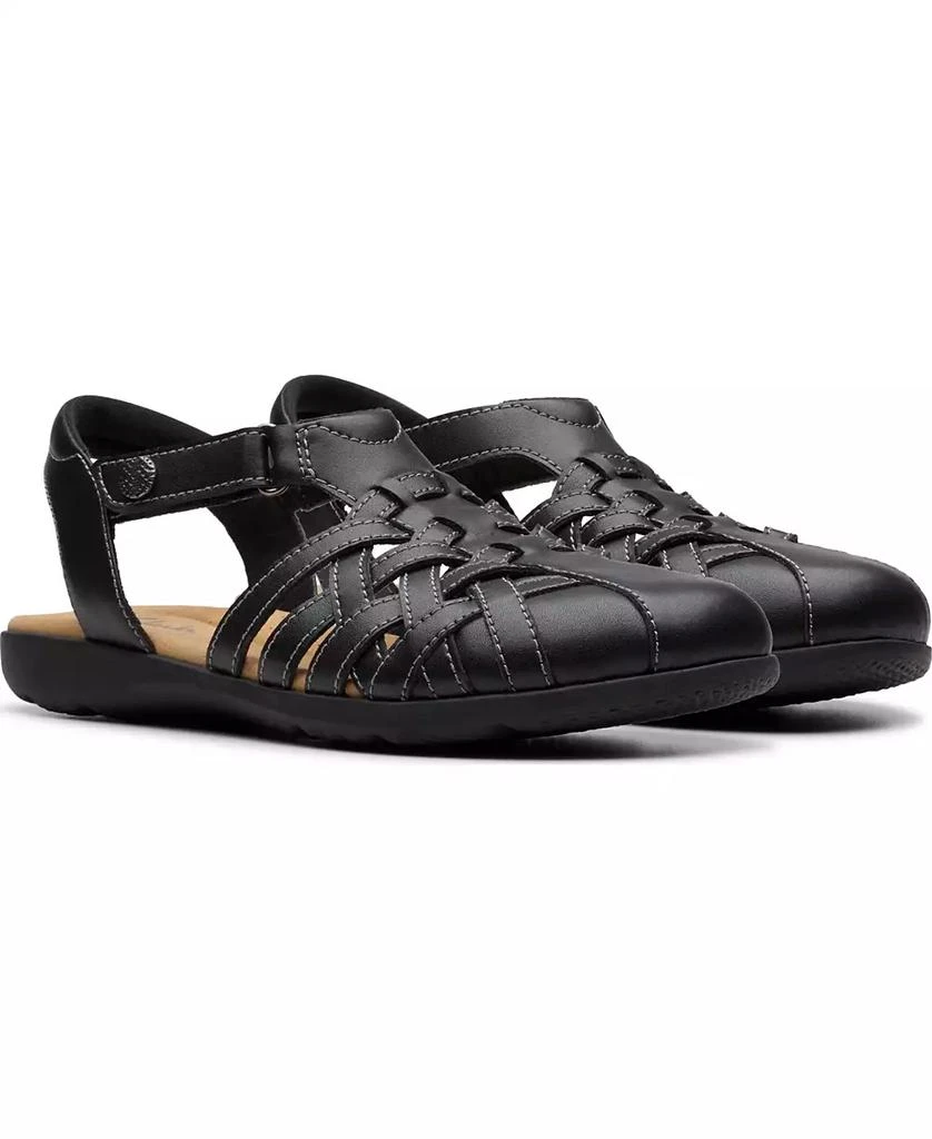 Clarks Collection Women's Elizabelle Mia Riptape Flat Sandals 7