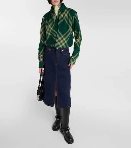 Burberry Checked wool shirt 2