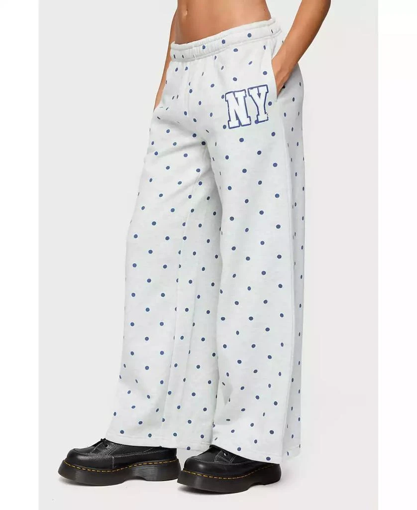 Edikted Women's Ny Babe Polka Dot Sweatpants 4