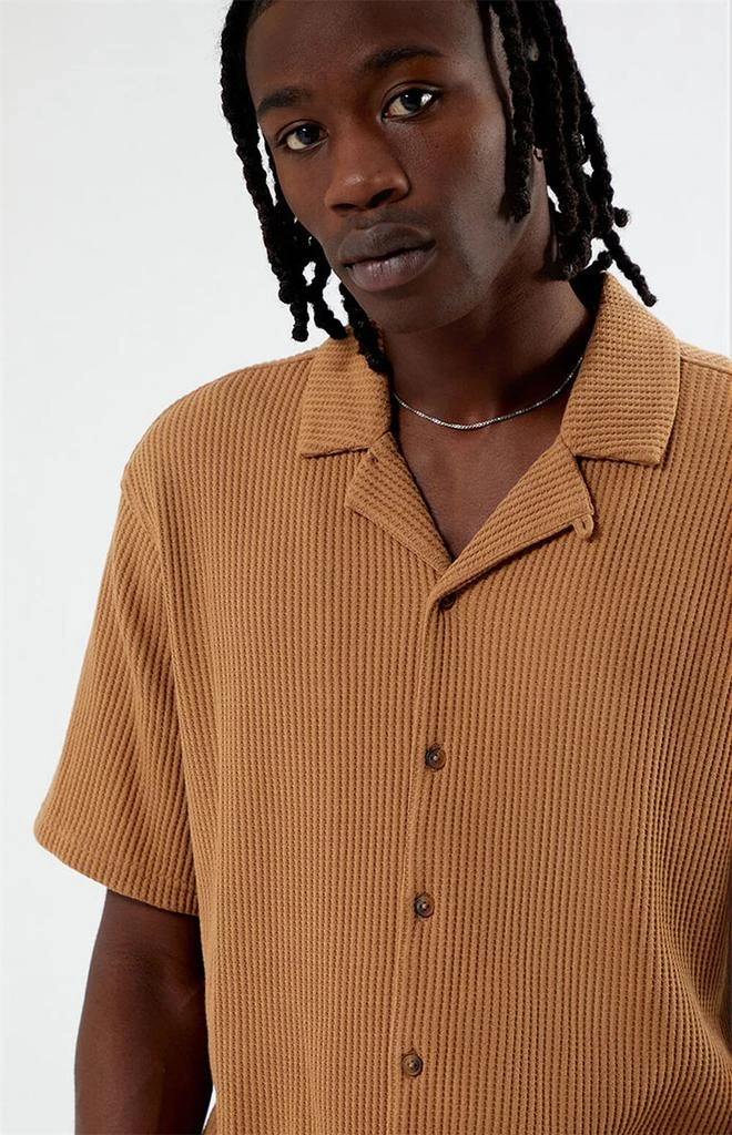 PacSun Waffle Resort Camp Shirt 3