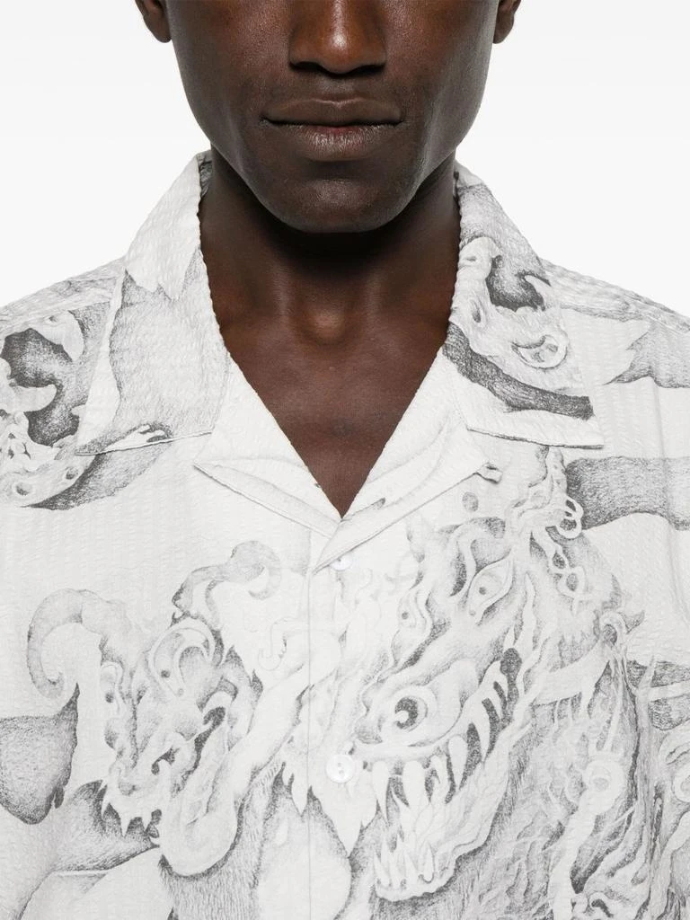 Brain Dead BRAIN DEAD - Short Sleeve Shirt With Button 4