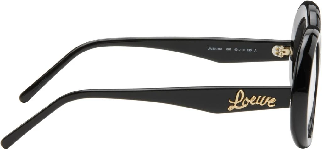 Loewe Black Oversized Round Glasses 2