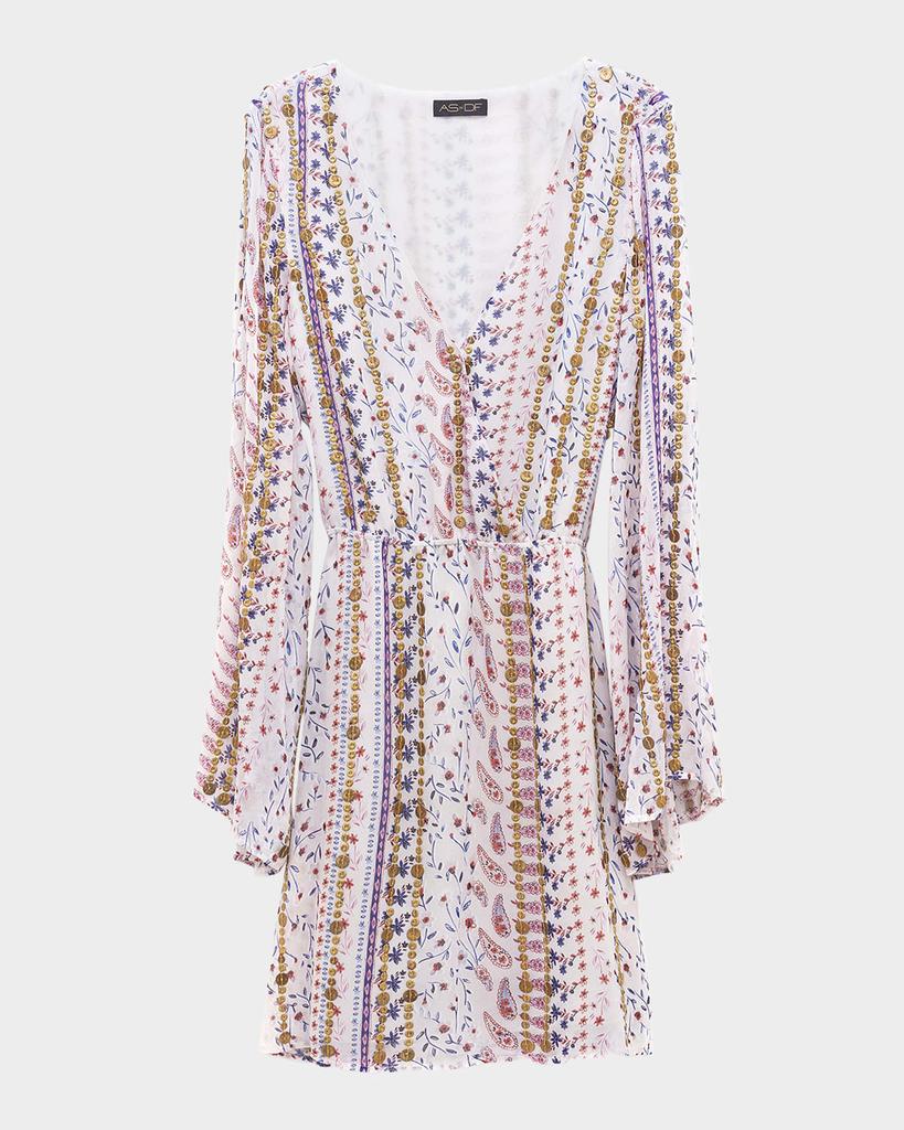 AS by DF Flora Silk Mini Dress