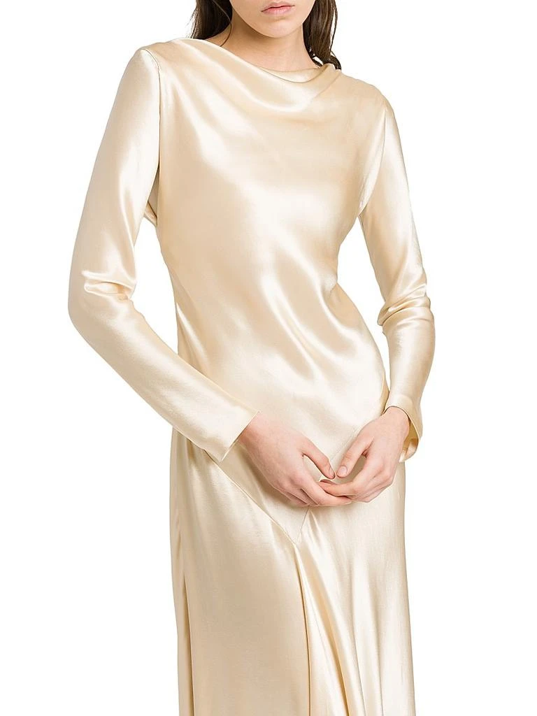 white christmas dresses Everlane Bias Cut Slip Dress in Silk Charmeuse in Graphite, Size 00 main image 1