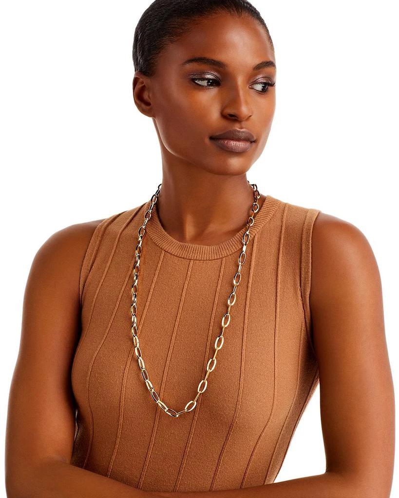 Roberto Coin 18K Yellow Gold Long Link Chain Necklace, 31" 2