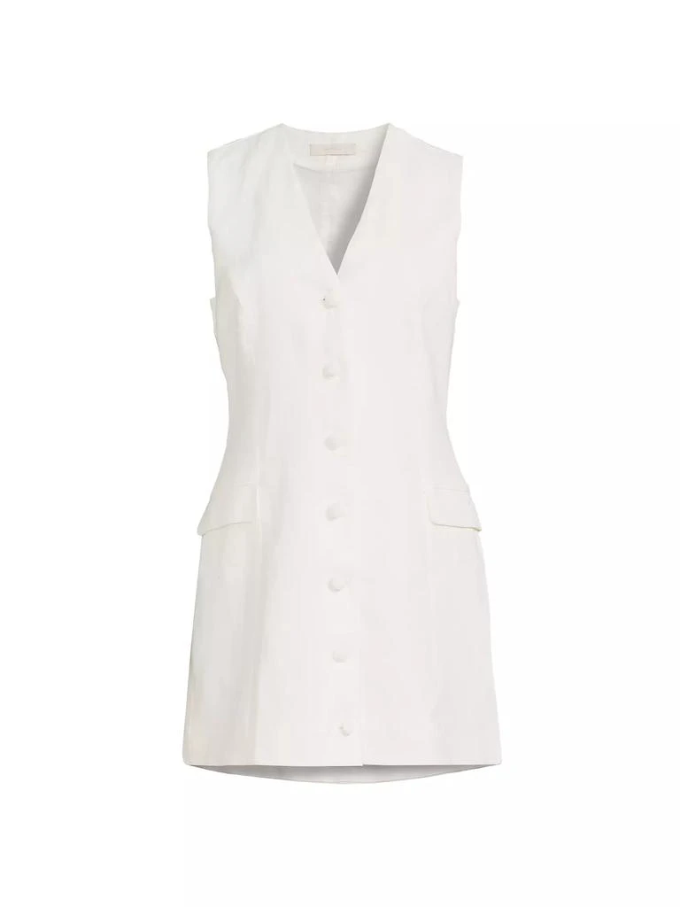 Faithfull the Brand Eloise Linen Button-Front Minidress 1