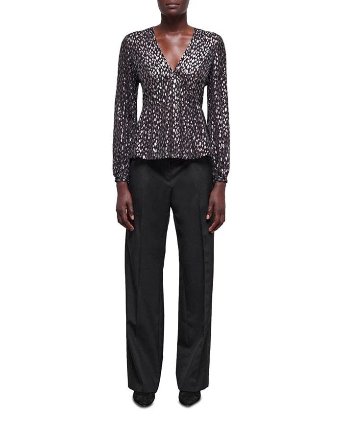 The Kooples Sparkling Leopard Print Blouse 4