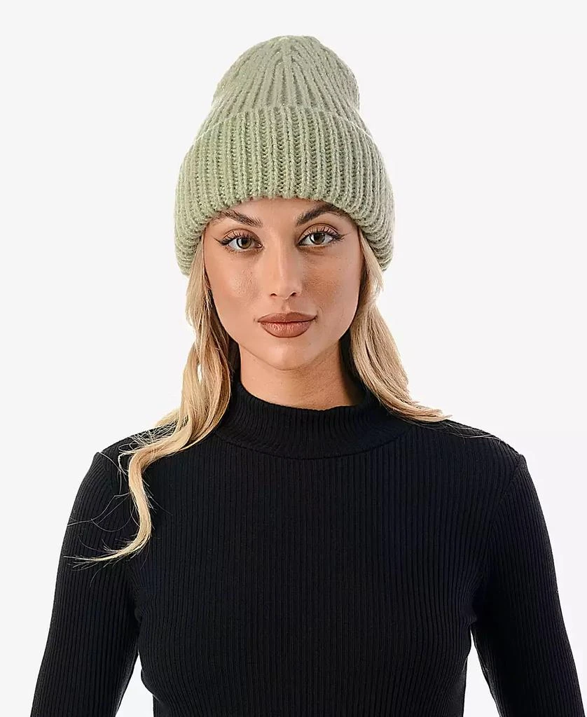 MARCUS ADLER Women's Lurex Ribbed Knit Cuff Beanie 1
