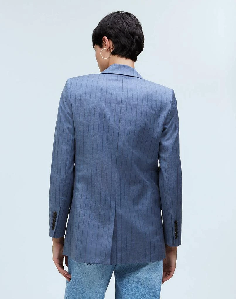 Madewell Single-Breasted Blazer in Yarn-Dyed Pinstripe 4