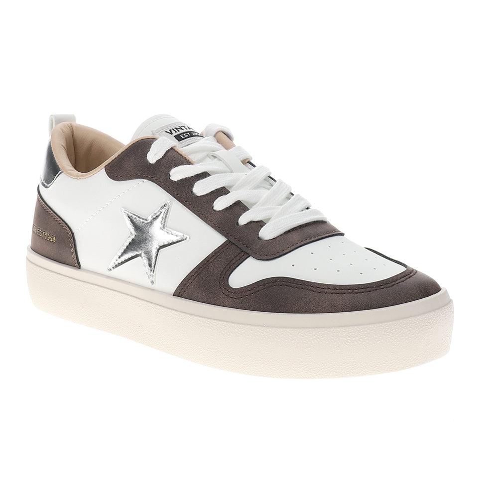 Vintage Havana Aura Metallic Platform Lace Up Sneakers