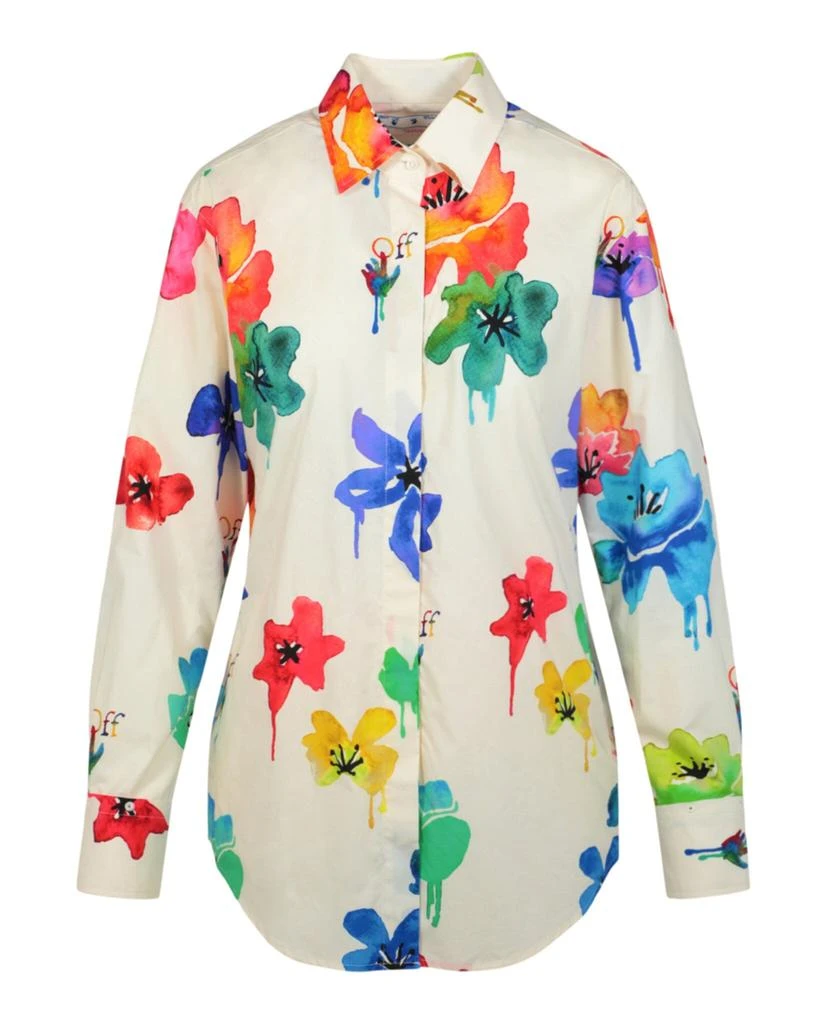Off-White Floral Pop Long Sleeve Shirt 1