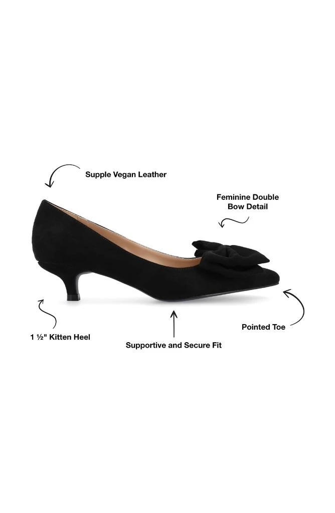 Journee Collection JOURNEE Orana Bow Kitten Heel Pump 9