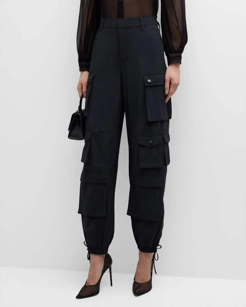 Alice + Olivia Olympia Mid-Rise Ankle-Tie Cargo Pants 2
