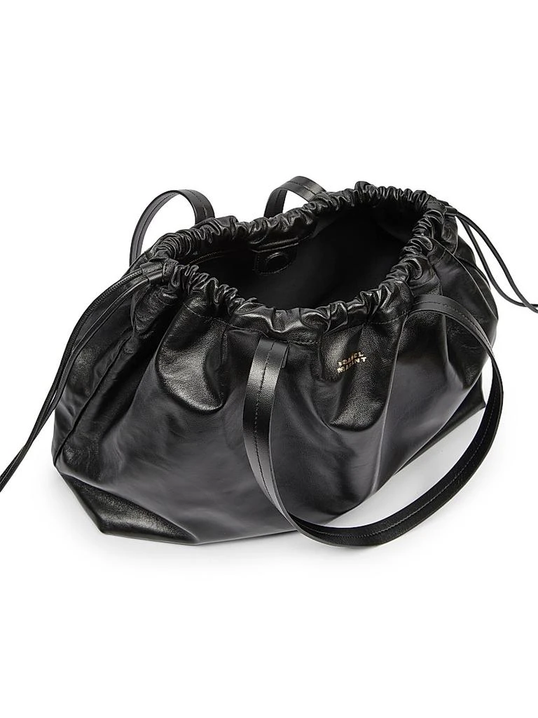 Isabel Marant Silven Leather Drawstring Duffle Bag 3